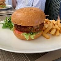 CurrumBEAN burger (get it?) at Elephant Rock Cafe in Currumbin