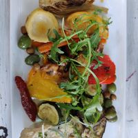 Vegan Antipasti + Hummus at Cafe Vreiheit in Cologne