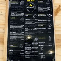 Menu at Gonza's Bar & Street Food in Alajuela