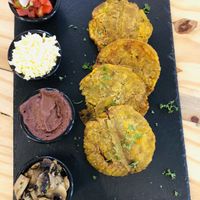 Vegan patacones  at Gonza's Bar & Street Food in Alajuela