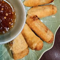 Vegetable spring rolls at Eating Time in Koh Samui