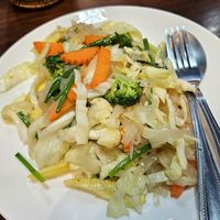 Noodles with vegetables at Eating Time in Koh Samui