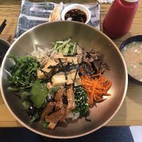 Vegan Bibimbap, Dumplings and Miso at Japanese Bento House in Wollongong