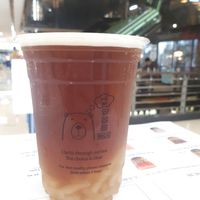 oolong lychee tea with pineapple nata de coco at Mong Cha Cha Cafe 夢茶茶 in Central Singapore