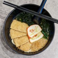 Kitsune Udon at Mong Cha Cha Cafe 夢茶茶 in Central Singapore