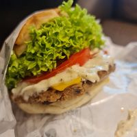 Truffle Cheese Burger ~ 28/4/23 at Mong Cha Cha Cafe 夢茶茶 in Central Singapore