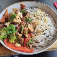Wok with seitan at Sesame in Chamonix-mont-blanc