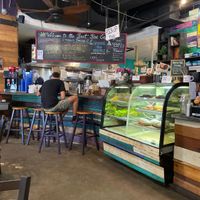 Bar and dessert counter at The Beet Box Cafe in Haleiwa