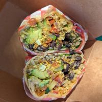 Rainbow Country Burrito ($13.75). Very yummy! at The Beet Box Cafe in Haleiwa