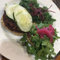 Veggie Burger (Beets) at The Beet Box Cafe in Haleiwa