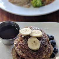Banana Oat Pancakes at The Beet Box Cafe in Haleiwa