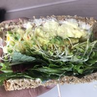 Inside of the sandwich  at The Beet Box Cafe in Haleiwa