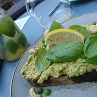 Cashew-pea bread at Café Concordia in Bremen