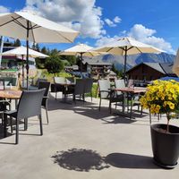 Outdoor seating at Bettmerhof in Bettmeralp