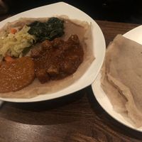 Food at Messob in Uppsala