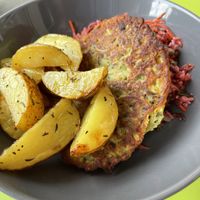 Courgette Fritter at The Veg Box Cafe - Canterbury in Canterbury