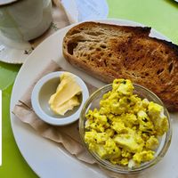 Tofu scramble on toast at The Veg Box Cafe - Canterbury in Canterbury