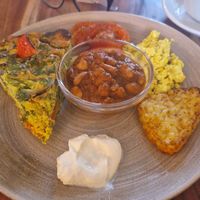 Chick pea fritatta at The Veg Box Cafe - Canterbury in Canterbury