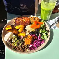 Veggie Fritter at The Veg Box Cafe - Canterbury in Canterbury