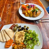Tapas plate & mushroom wellington at The Veg Box Cafe - Canterbury in Canterbury