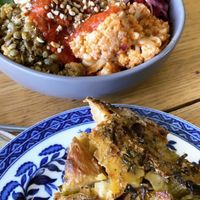 Buddha bowl and frittata 💚🌱 at The Veg Box Cafe - Canterbury in Canterbury