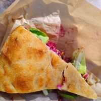 Focaccia with olive tapenade at KEEK in Utrecht