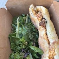 The roll was perfect for this - toasty on the outside soft and chewy on the inside   at Naked Lunch in Philadelphia