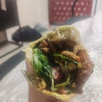 Meaty wrap at Efendi Doner in Bucharest