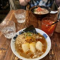 Vegan kimchi ramen with tofu  at Hakata in South East London