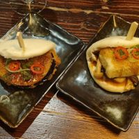 Hirata: Aubergine Katsu (left) & Tofu Mushroom (Right) at Hakata in South East London