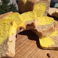 Daily fresh home-made bread without any additives. at Trgovina Rastoča Jablana in Ljubljana