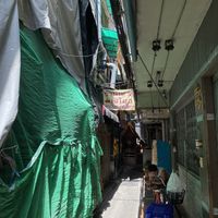 At the end of this alley  at Jay Oh Vegetarian in Bangkok