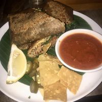 Vegan burritos  at Betelnut Cafe in Canggu