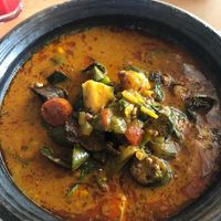 Fufu at Tatale Vegan Restaurant in Accra
