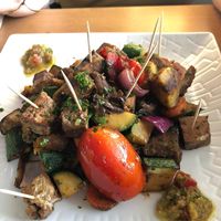 Kebab at Tatale Vegan Restaurant in Accra