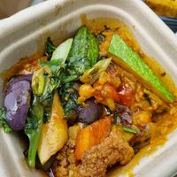 Curry at Tatale Vegan Restaurant in Accra