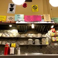 inside at B and H Dairy Vegetarian Restaurant in New York City