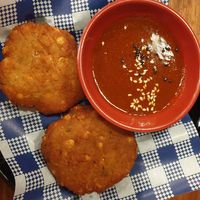 Loaded fritter w/Sambal $8.00 at Baba Hawker in Brunswick