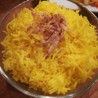 Safron rice at Baba Hawker in Brunswick