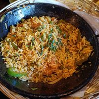 Vegetable biryani rice at Archana in Belfast