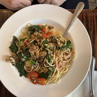 Spaghetti Siciliana Variationn  at Antonella's Italian Ristorante in Fayetteville