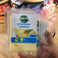 Vegan cheese at Baronesha in Tirana