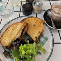 Vegan toastie at Dirty Red in Glebe