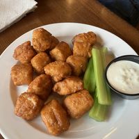 Hot maple vegan “wings.” Excellent!   at Hoptinger Beer Garden - Riverside in Jacksonville