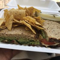 guacamole and hummus sandwich  at Culebra Coffee in Culebra