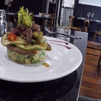 vegan plate ,can't remember the name but it was good. at Il Paparazzo in Valparaiso