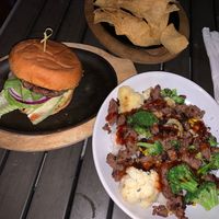 Vegan dinner at Caddy's On Central in St Petersburg