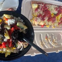 Veggie bowl and flat bread.  at MIA - Estefan Kitchen Express - Gate D in Miami