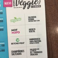 Ingredients at Dominos in Vina Del Mar
