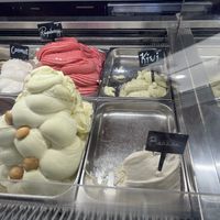 raspberry, kiwi & banana gelato   at Bottega Italiana in San Diego